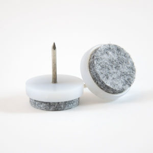White Felt Glide