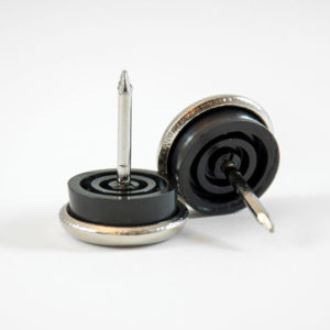 Metal Glide with Rubber Cushion