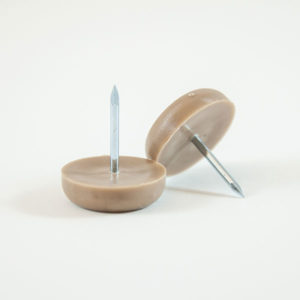 Tan Plastic/Nylon Furniture Glide